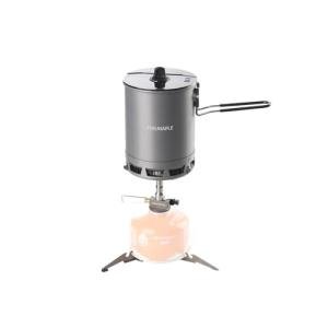 Fire-Maple Petrel 265g Ultralight Camping Cooking Set with Aluminum Pot, Greenpeak Stove, Titanium Gas Canister Stand | Fast Boiling Outdoor Cookware Kit for Backpacking Hiking Trekking Fishing