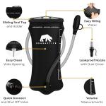 Bearactive Hydration Bladder, Water Bladder 2L for Running Backpack with BPA-Free TPU, Hydration Pack, Leak-Proof Water Pouch, No Plastic Smell – Hiking, Running, Cycling & Camping (Black, 2 Litre)