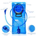 Arcwind Hydration Bladder, 1.5 L 2 L 3 L BPA Free Water Bladder, Leak Proof Large Opening Water Reservoir, Military Backpack Water Storage Bladder Bag for Cycling Hiking Camping Running