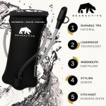 Bearactive Hydration Bladder, Water Bladder 2L for Running Backpack with BPA-Free TPU, Hydration Pack, Leak-Proof Water Pouch, No Plastic Smell – Hiking, Running, Cycling & Camping (Black, 2 Litre)
