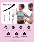 Vidrate Electrolytes Powder - Hydration Sachets Packed with Vitamins - Zero Sugar Rehydration Sachet, No Artificial Sweeteners & Preservatives - Mixed Berry Variety Pack, 30 Electrolytes Sachets