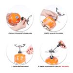 Fire-Maple Buzz Compact Camping Gas Stove | 3100W Mini Pocket Backpacking Cooking Folding Burner | Outdoor Trekking Hiking Mountaineering