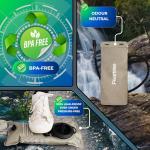 Peartree HydratePro Hydration Bladder – 1.5L Water Bladder for Hiking or Running Vest – BPA-Free Water Pouch – Leakproof Hydration Pack with Handle & Silicone Mouthpiece.