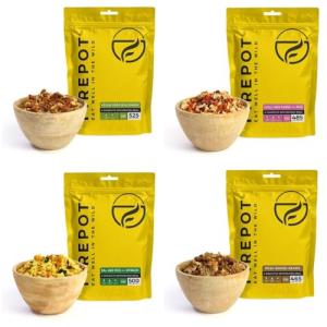 Firepot Vegan Ration Expedition Pack Silver (4 Meal) - Healthy Dehydrated Expedition Food