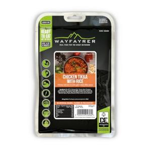 Wayfayrer Chicken Tikka with Rice 300g Ready to Eat, Hot or Cold, Meal Pouch Recommended for Duke of Edinburgh's Award Expeditions, Camping, Hiking, Fishing and Outdoor Adventures
