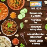 Ashoka Heat to Eat Bombay Biryani 280g x 10 | Ready to eat authentic India Biryani | Vibrant & Flavourful | 100% Vegetarian | No additives or preservatives | Kosher | Gluten-free