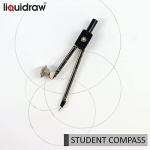 Liquidraw Metal Compass & Pencil Holder - 11 cm | Ideal for Maths & Geometry | School Student Essential | Professional Quality, Great for Technical Drawing | Smooth & Accurate Radius Adjustment