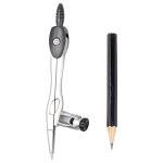 Rpanle Professional Compass, Reusable Metal Compass for Home Schooling Maths Learning