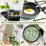 Joyfair Kitchen Utensils Set, 4 Pcs Silicone Cooking Utensils Set, Non Stick Spatula Turner Spoon Cookware Ideal for Cooking Mixing Serving Frying Stirring, Heat Resistant & Dishwasher Safe, Black