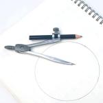 Rpanle Professional Compass, Reusable Metal Compass for Home Schooling Maths Learning