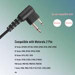 Retevis Surveillance Earpiece 2 Pin Security Headset Covert Acoustic Tube Compatible with Motorola CP040 DP1400 GP68 GP88 GP300 CT150 Pro1150 HYT TC-500 TC-600 Hyera 2 Way Radio (2 pcs)