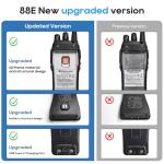 Winmoom Long Range Walkie Talkies,16-Channel USB Rechargeable Walkie Talkies for Adults & Kids, 2-Way Radio Kit with LED Light, Earpieces and Charger (2 Pack)