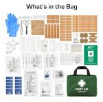 180 Piece Premium First Aid Kit Bag - Includes Eyewash, 2 x Cold (Ice) Packs and Emergency Car Blanket for Home, Office, Caravan, Workplace, Travel