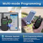 TDRADIO TD-M11 Waterproof IP67 Walkie Talkies Long Range, Walkie Talkies for Adults& Kids, PMR 446 Two Way Radio with Wireless Programming Frequency Copy VOX USB Charging 2 Way Radio for Outdoor-2Pack