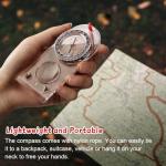 Flintronic Navigation Compass, Hiking Compass with Luminous Function, Waterproof Pocket Compass for Expedition Map Reading, Navigation, Orienteering and Survival
