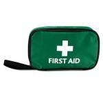 RELIANCE MEDICAL HSE 1 Person First Aid Kit in Small Green Pouch For Home Car Holiday And Workplace - Essentials For Everyday Situations