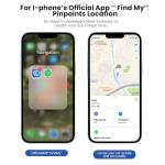 Dual‑Port Fast Car Charger with GPS Tracker for Car, 18W USB‑C + USB‑A, Real‑Time Vehicle Locator via App, No Subscription, Plug & Play 12V Cigarette Lighter, Compatible with I-Phone