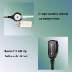 Retevis Surveillance Earpiece 2 Pin Security Headset Covert Acoustic Tube Compatible with Motorola CP040 DP1400 GP68 GP88 GP300 CT150 Pro1150 HYT TC-500 TC-600 Hyera 2 Way Radio (2 pcs)