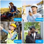 Winmoom Long Range Walkie Talkies,16-Channel USB Rechargeable Walkie Talkies for Adults & Kids, 2-Way Radio Kit with LED Light, Earpieces and Charger (2 Pack)