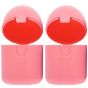 VALICLUD Period Cup Storage Box 2pcs Pink Case for Women’s Personal Supplies, Female Items Cleaner Suitable for Hygiene and Travel Use