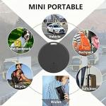 GPS Tracker,Mini GPS Tracker for Vehicles,Car Tracker Real Time Locator,Portable GP-S Trac-ker for Pets,G-PS Trac-ker No Subscription,Anti-Lost Tra-cker Devices Cars,Pets,Wallet,Blue