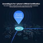 Dual‑Port Fast Car Charger with GPS Tracker for Car, 18W USB‑C + USB‑A, Real‑Time Vehicle Locator via App, No Subscription, Plug & Play 12V Cigarette Lighter, Compatible with I-Phone