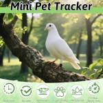 Cat Tracker, GPS Dog Tracker with Collar, No Monthly Fees GPS Pet Tracker for Cats Dogs, Compatible with iOS/Android, Mini GPS Tracker Device for Small Pet