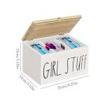 Feminine Hygiene Organizer – Wood Material Construction, Lightweight Portable Design, Versatile Storage Solution, Discreet Personal Item Holder | Tampon Pad Napkin Holder Home Hotel Restroom Shared Sp