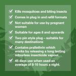 Jungle Formula Plug-in Mosquito Repellent - for Mosquitoes and Biting Insects, Lasts up to 45 Nights