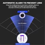 GPS Tracker,Mini GPS Tracker for Vehicles,Car Tracker Real Time Locator,Portable GP-S Trac-ker for Pets,G-PS Trac-ker No Subscription,Anti-Lost Tra-cker Devices Cars,Pets,Wallet,Blue