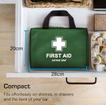 180 Piece Premium First Aid Kit Bag - Includes Eyewash, 2 x Cold (Ice) Packs and Emergency Car Blanket for Home, Office, Caravan, Workplace, Travel