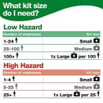 Safety First Aid Group Economy First Aid Kit BS 8599 Compliant, Small Fully Stocked