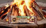 ZIP Natural Starter Log, 16 Pack, Individually Wrapped, Smokeless Instant Light, Sustainably Sourced, Fuel For Wood Burner, Stove, Indoor Fire, Chiminea or Firepit, Suitable for Smoke Control Areas