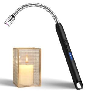 Electric Candle Lighter Long Reach Rechargeable USB C Lighters Electronic Arc Plasma Lighter with Long Flexible Neck for Scented Candles, BBQ, Camping, Grill - Gifts for Women Her Mom