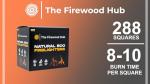 288 Eco Friendly Natural Wood Firelighters - Sustainable Wood Fibre Fire starters, Perfect for Log Burners, Fire Pits, Pizza Ovens, and BBQs. The Perfect Fire Lighter For Any Occasion