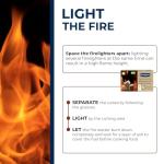 STARWAX - Fire Starter Cubes - Up to 10 Mins Combustion - Quick, clean and odorless ignition - Do Not Affect the Taste of Food - PEFC - Set of 32 cubes