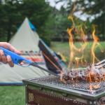 Pack of 5, Multipack Large BBQ Lighters Refillable Safety Gas with Assorted Colours Suitable for Kitchen, Barbecue, Candles, Camping, Cooking, BBQs, Fireworks etc