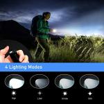 Blukar LED Torch Rechargeable, [2 Pack] 2000L Super Bright Adjustable Focus Flashlight, 4 Lighting Modes, Long Battery Life, Waterproof Pocket Size Torch for Power Cuts, Emergency, Camping, Outdoor