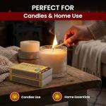 Cook's Safety Matches 3 Pack – Long Burning 4.3cm Matches for Home, Camping, BBQ, Fireplace, Stove, Grill & Outdoor Use, 660 Matches Approx