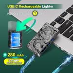 Gifts for Him Men: Electric Arc Plasma Dragon Lighter, Portable Rechargeable USB C Lighter Windproof and Flameless for Outdoor Camping Hiking, Cool Gadgets for Men