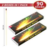 Woodabrix Extra Long Safety Matches x 2 Boxes. Perfect for Kitchen Stoves, Candles, Fireplaces, Wood Burners. 20 cm Long.
