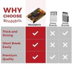 Woodabrix Extra Long Safety Matches x 2 Boxes. Perfect for Kitchen Stoves, Candles, Fireplaces, Wood Burners. 20 cm Long.