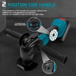 Oscillating Multi Tools for Makita 18V Battery, Multi-Use Cutting and Sanding Tool, 4°Oscillation Angle, 6 Variable Speeds, Quick-fit Blade Design with 21pcs Accessories for Cutting, Sanding, Scraping