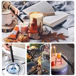 SUPRUS Electric Lighter Arc Windproof Flameless USB Rechargeable Lighter with Safety Lock for Candle BBQ Camping (Black)