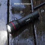 Lepro LED Torch 2 Pack - Super Bright, 5 Modes, Zoomable & Water Resistant - Small, 18650/AAA Battery Powered (Not Included) Flashlight for Camping, Power Cuts, Dog Walking & Gift
