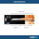 Chef Aid Paring Knife, Essential Kitchen Knife with Sharp Stainless Steel Blade and Comfortable Wooden Handle, Ideal for Peeling, Chopping & Slicing Fruits and Vegetables