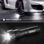 REHKITTZ Torch LED Torches Super Bright,3300 Lumens Adjustable Focus Flashlight for Dog Walking Hiking Emergency