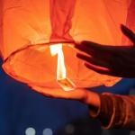 White Chinese Sky Lanterns, 10 Pack, Large Paper Lanterns for Weddings, Birthday, Memorial, Christmas (Red)