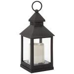 VFM - Seasonal Lantern Trick Or Treat Autumnal Christmas, for The Garden, Transparent Led Flickering Flameless Light, Use Indoors Living Rooms, Decorative Candles, Hanging Outdoor