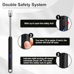 Electric Candle Lighter Long Reach Rechargeable USB C Lighters Electronic Arc Plasma Lighter with Long Flexible Neck for Scented Candles, BBQ, Camping, Grill - Gifts for Women Her Mom